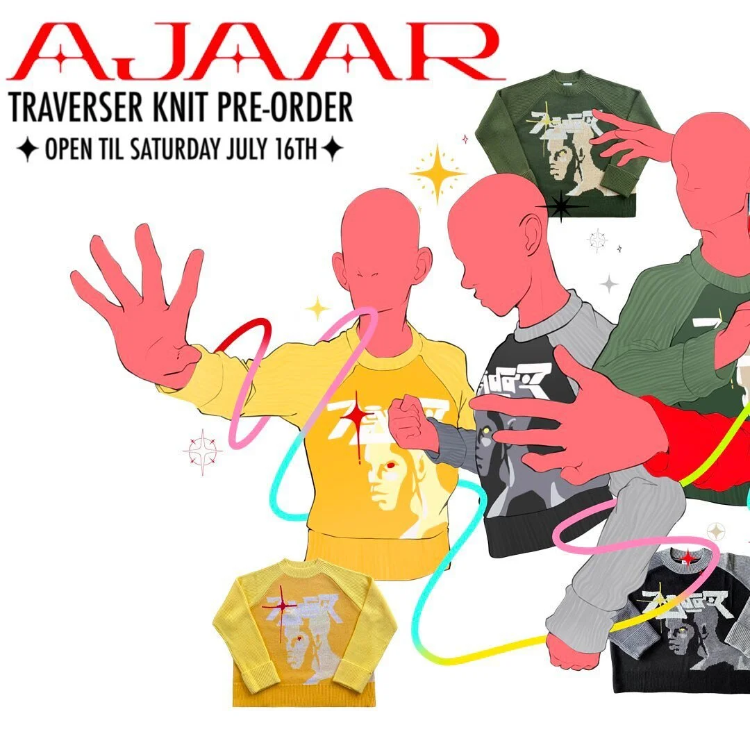 Just a reminder* Our knit pre-order period is wrapping up this weekend on Saturday July 16th. Thank you so much to everyone who has placed and order and supported us so far. 

We will be updating you constantly about the production and shipping of th