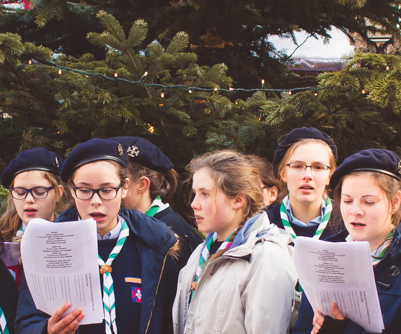 Singing in the street