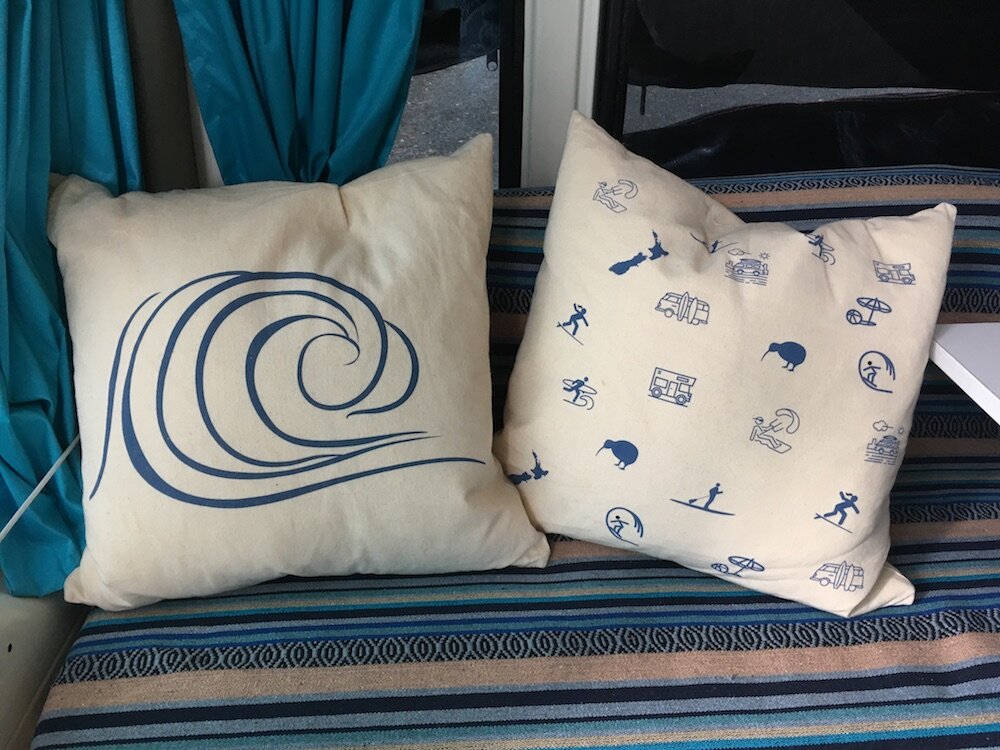  Custom cushions that I designed myself 
