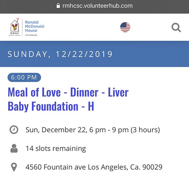 Just in time for Christmas 🎄🎅🏽 ❗️
Super excited to get back into action and put on a dinner for the families staying at Ronald McDonald House Los Angeles.