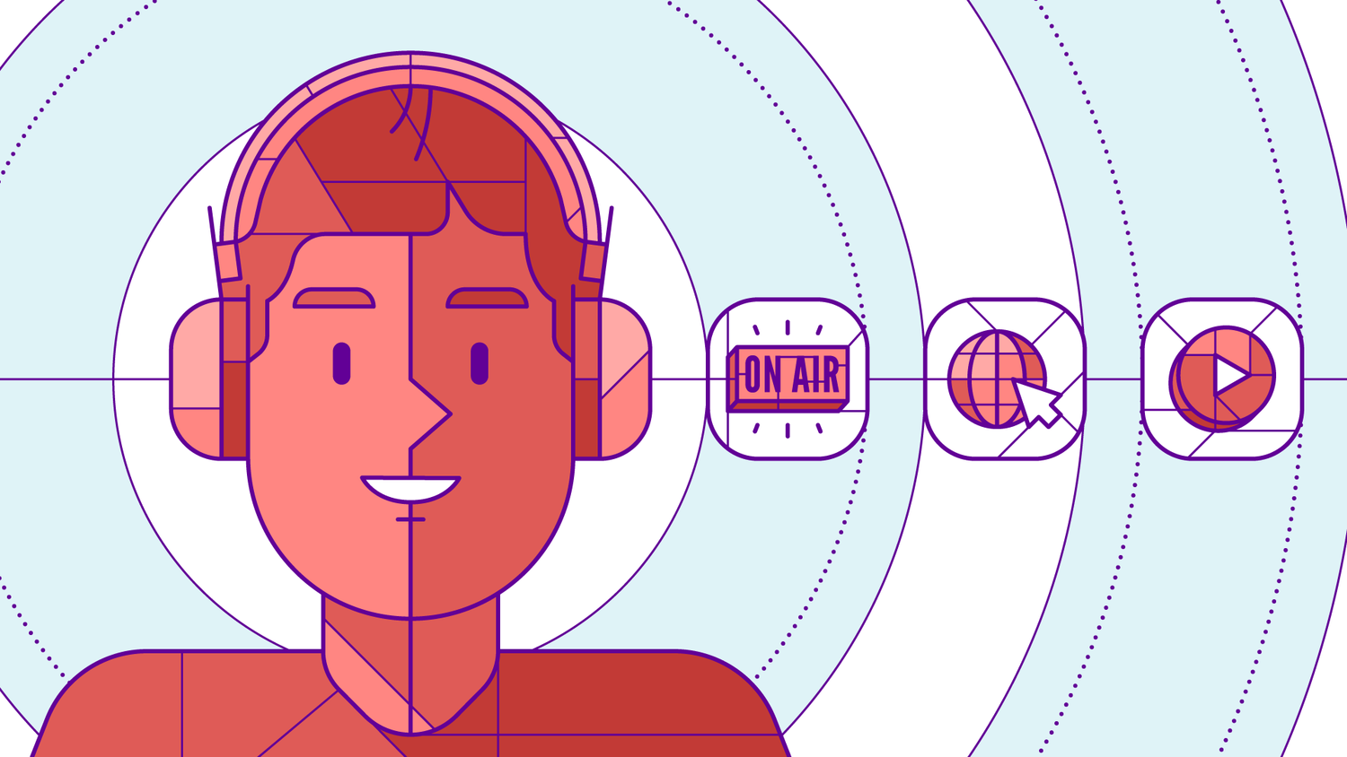 Illustration by Leon Postma, De Correspondent, for “On air, online and on demand: the changing face of public media membership.” On the Membership Puzzle Project Website.