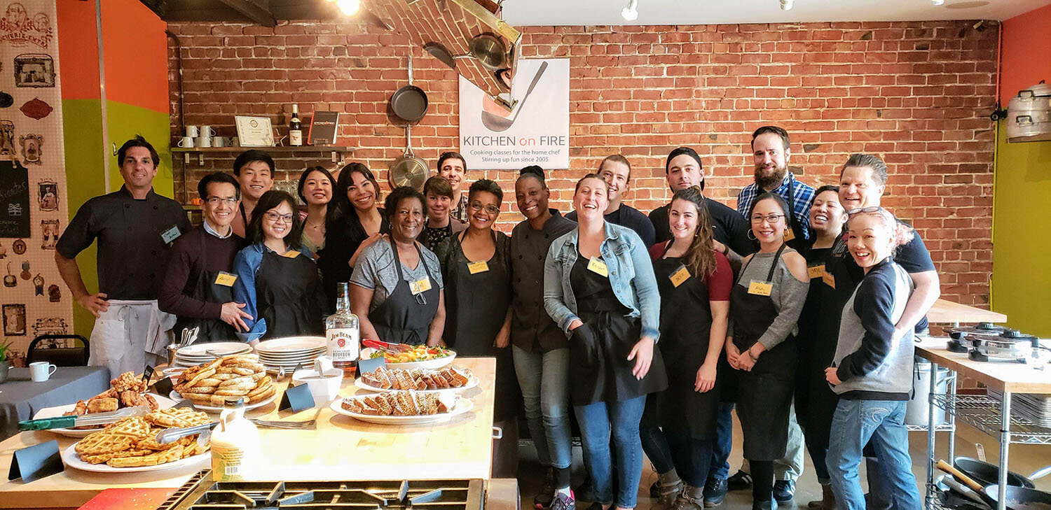Breaking the Ice with a Team Building Cooking Class | Kitchen on Fire