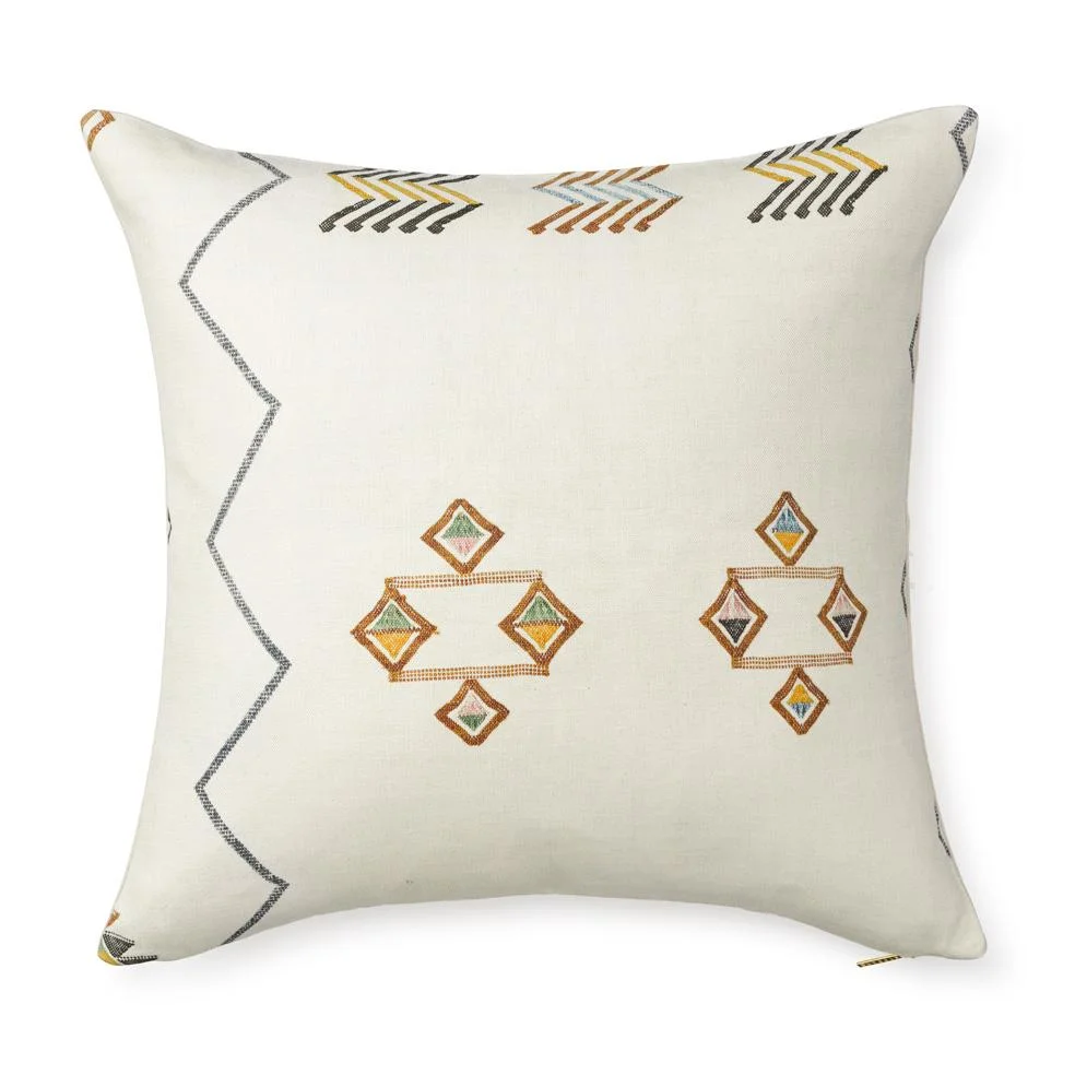 Cactus Skill Ecru Printed Pillow