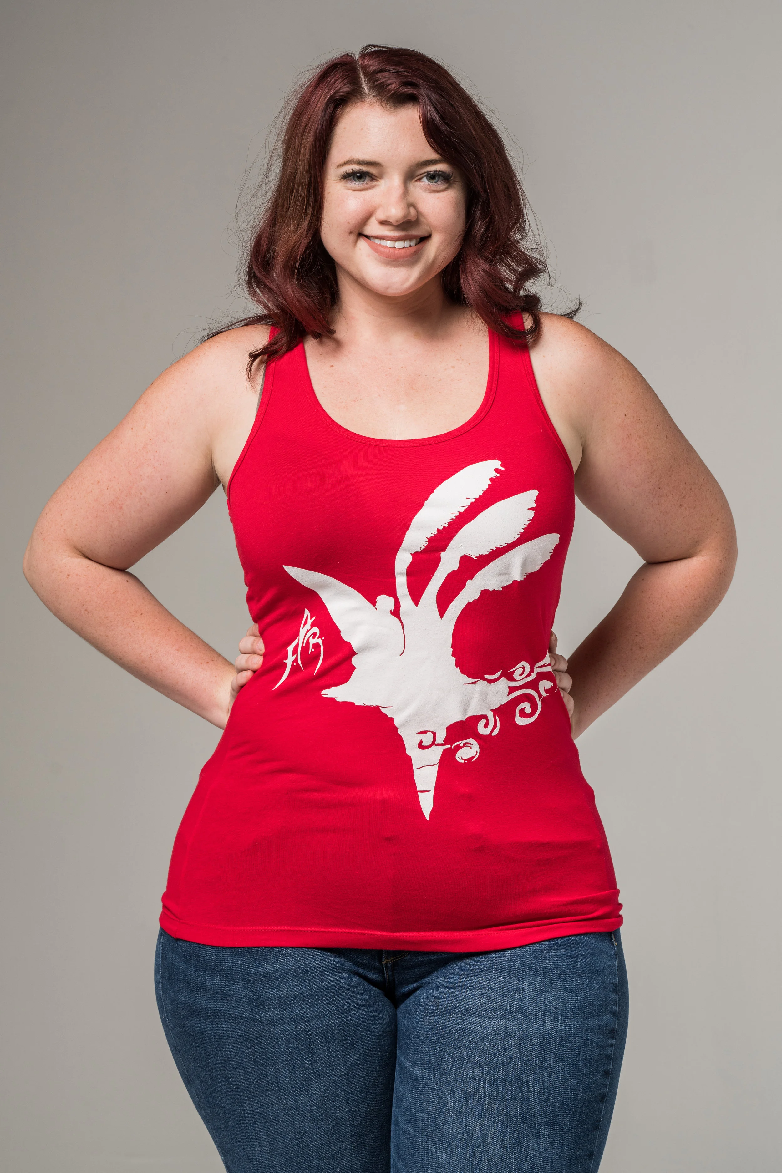 Far i Floating Surf Island Ladies Tank Red