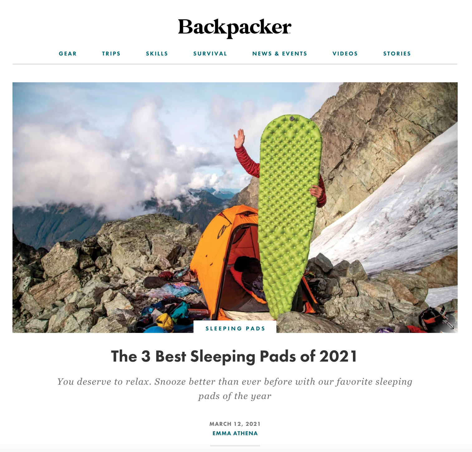Backpacker Gear Guide 2021 Sleeping Pads.png