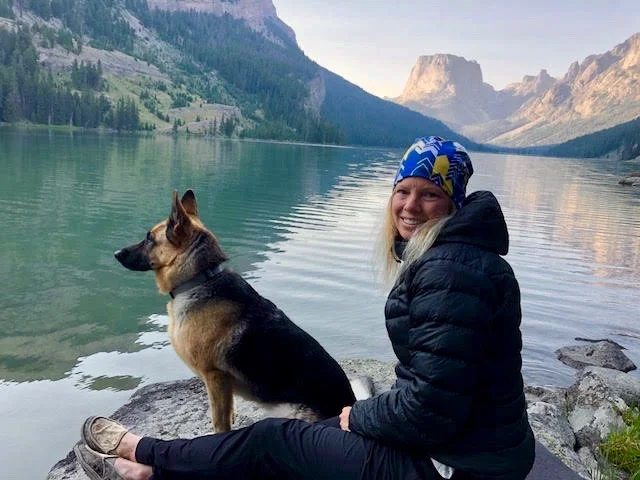 Emma and I at first camp in the evening. 
