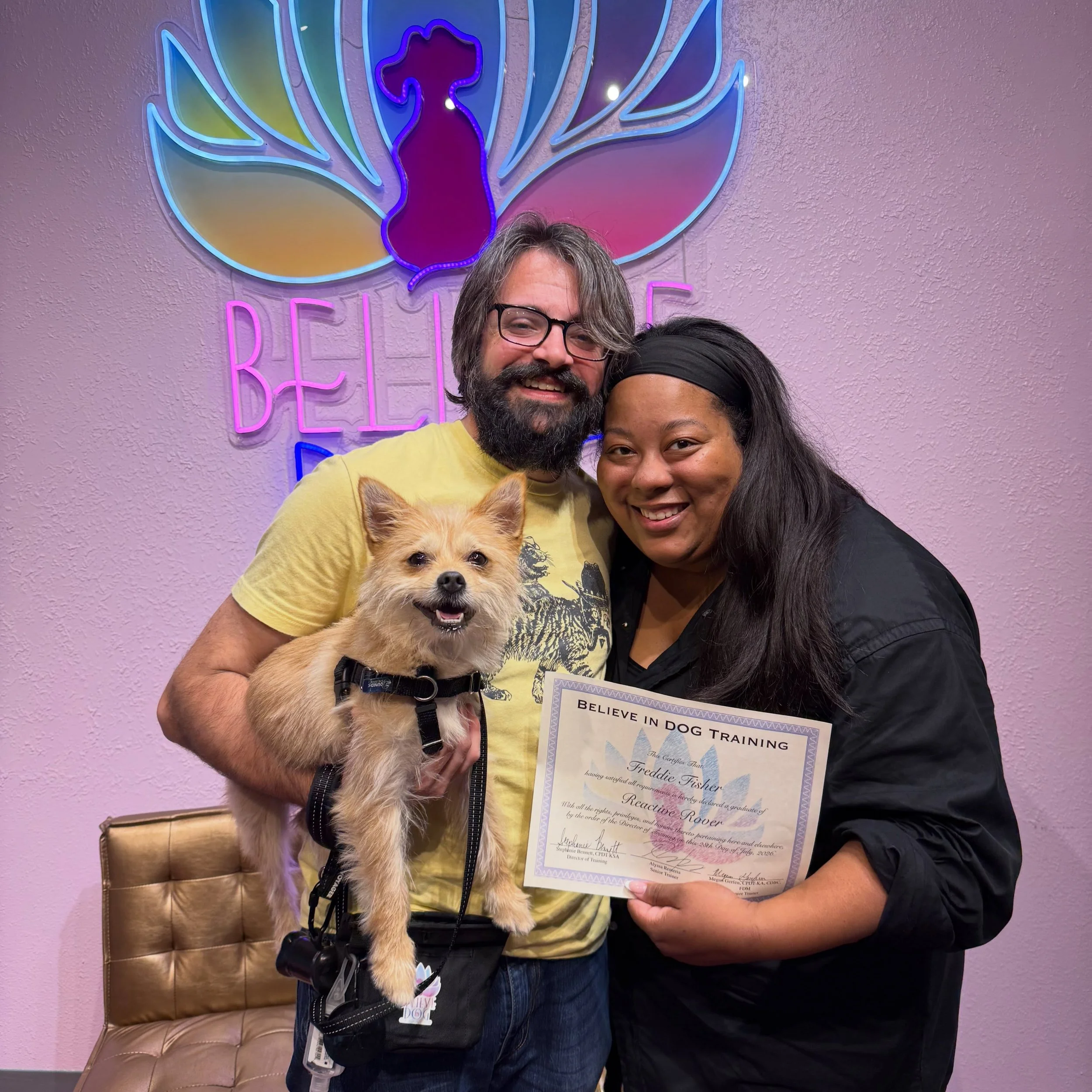 🎓 Congratulations to our newest Reactive Rover Class graduates! 🐾

To every pet parent who showed up, put in the work, and chose understanding over judgment&mdash;we&rsquo;re so proud of you. Advocating for a reactive dog isn&rsquo;t always easy, b