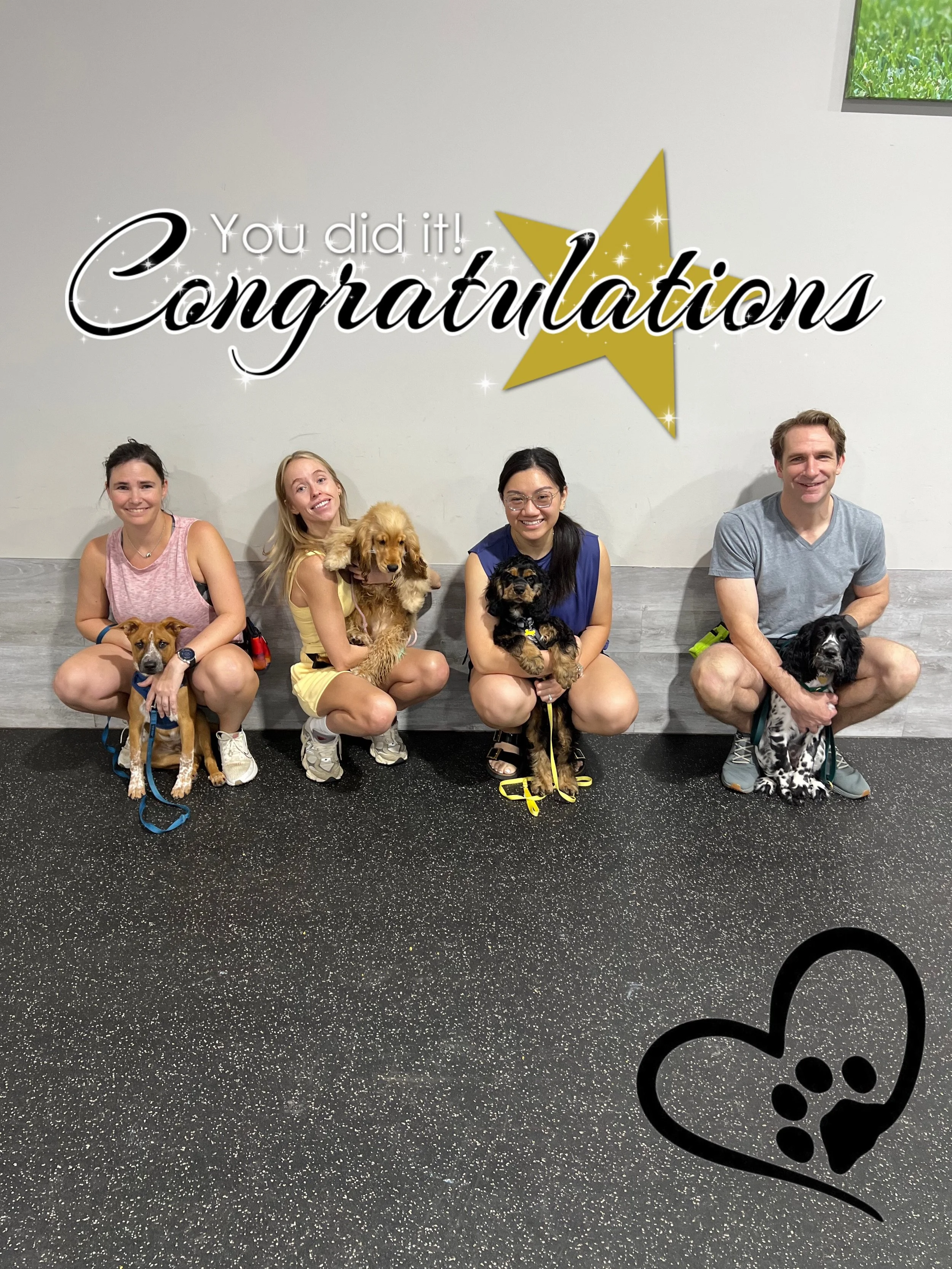 🎓Congratulations to our newest Puppy Class Part 1 graduates! The dedication, love, and calm persistence this group of pet parents had for their puppies is just so heartwarming! Not only are these classes fun, but they teach so many much-needed every