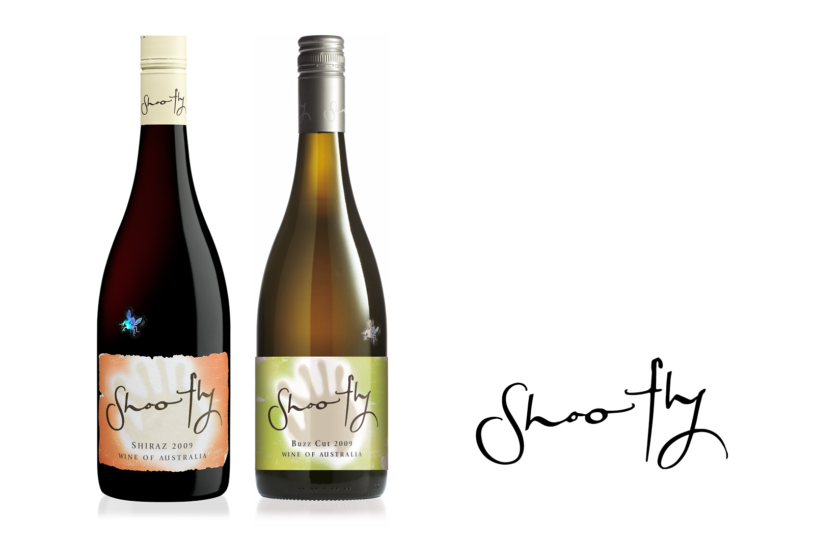 Shoofly Wine Labels – Shiraz & Buzz Cut