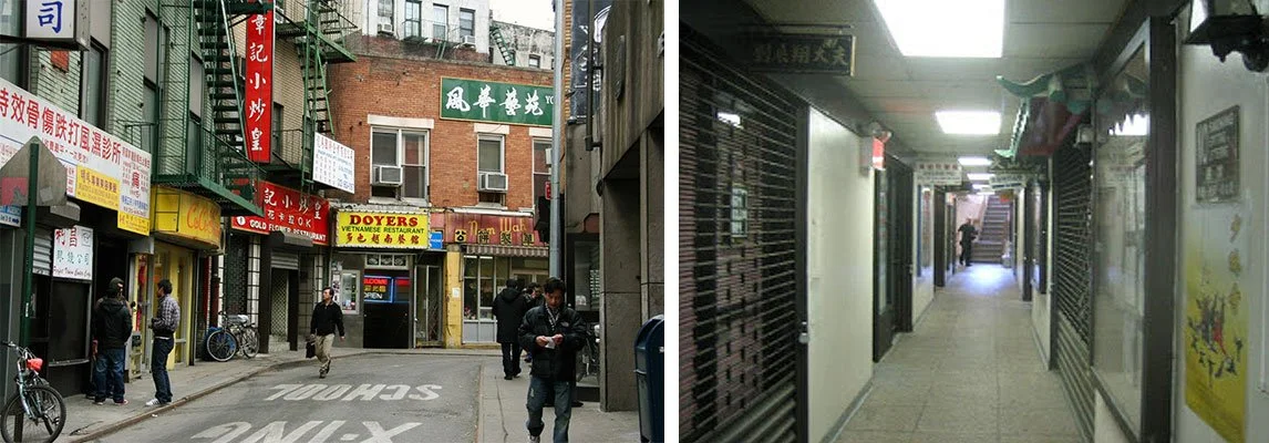 Photos via the Downtown Project (r) and Vanishing New York (l)