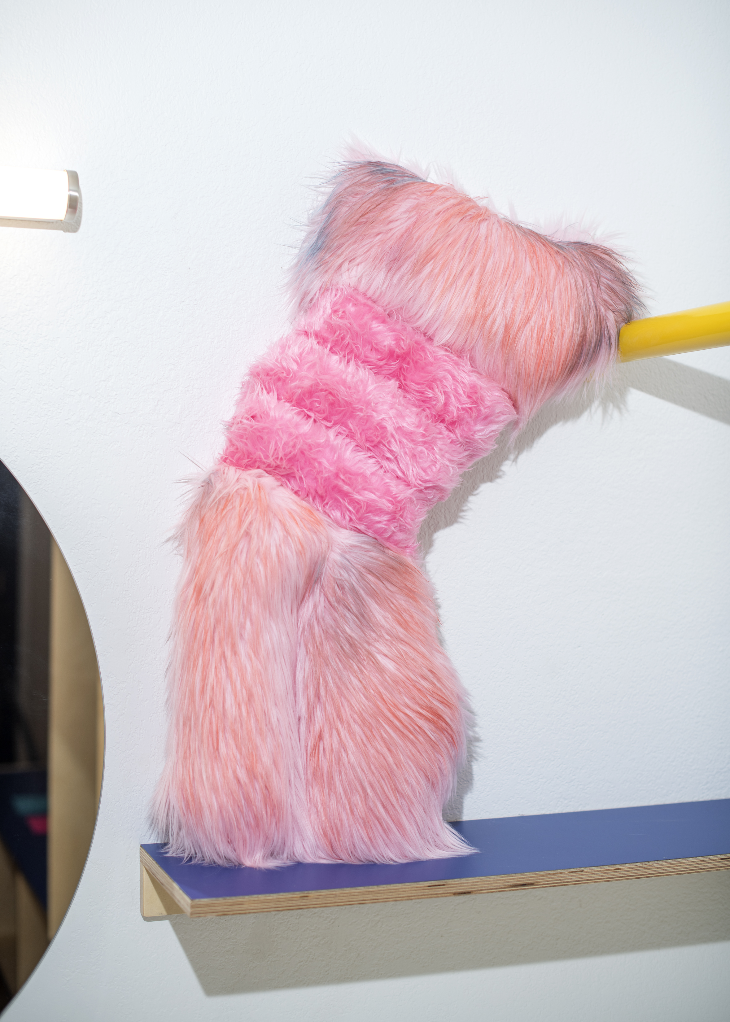 Installation view from “Sleep Eazy” at Iris Motel, designed by Wilder and curated by Laura Hutson Hunter. Image by Patrick Sheehan