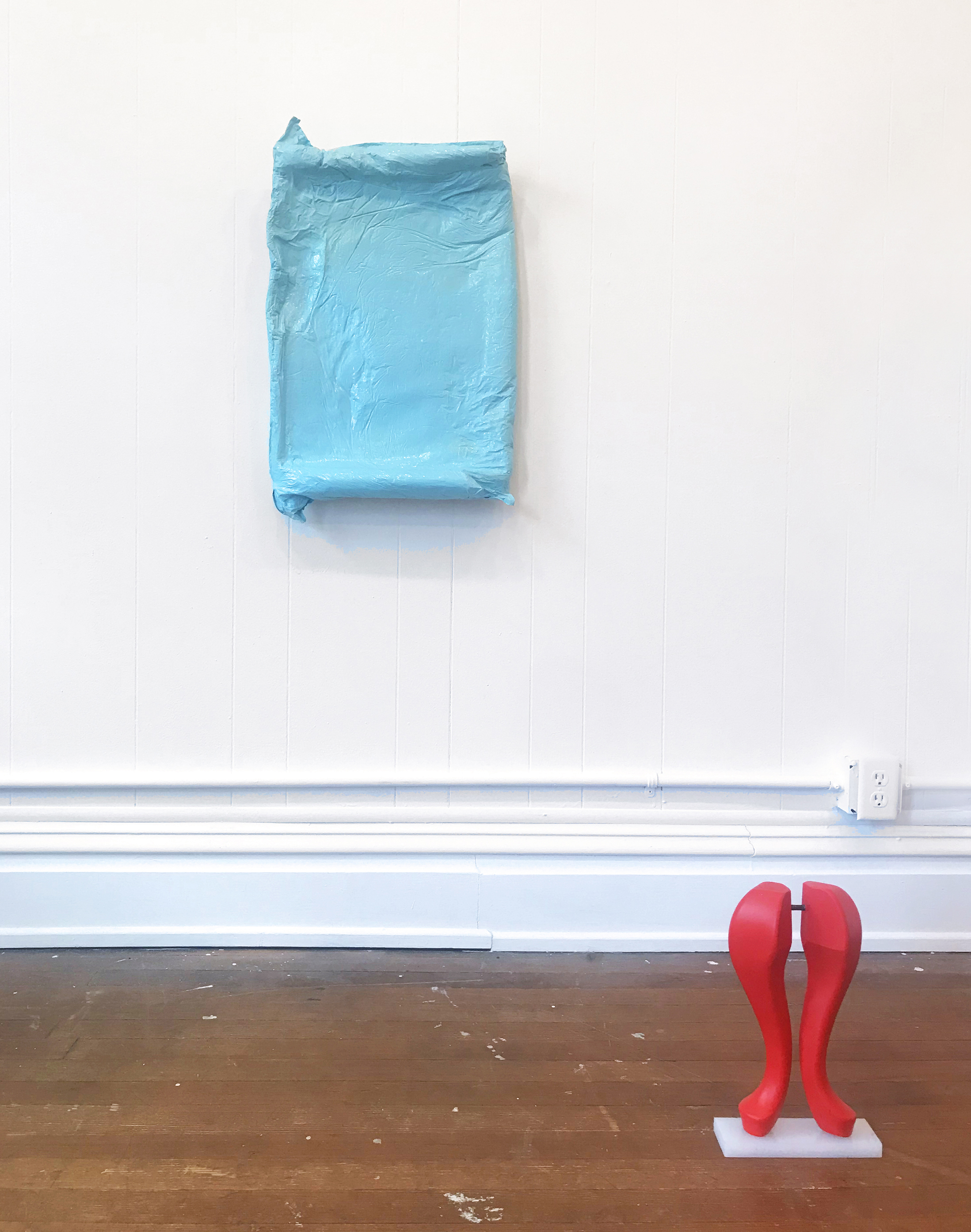 Installation at Versa Gallery, “Moldy Ghost” with Ellen Dempsey
