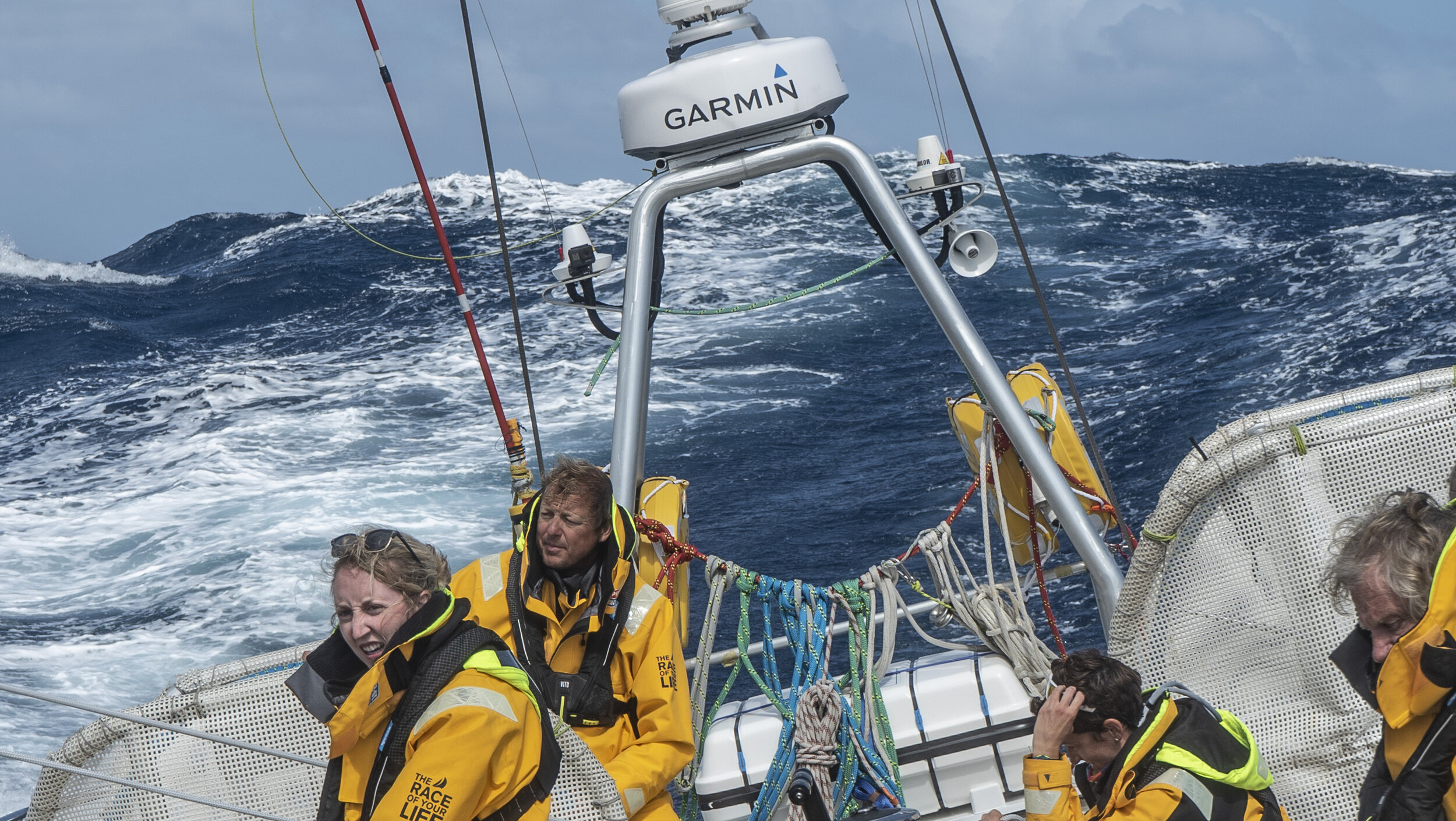 IMAGE: Big conditions captured by Cherie during Unicef's Bay of Biscay crossing.