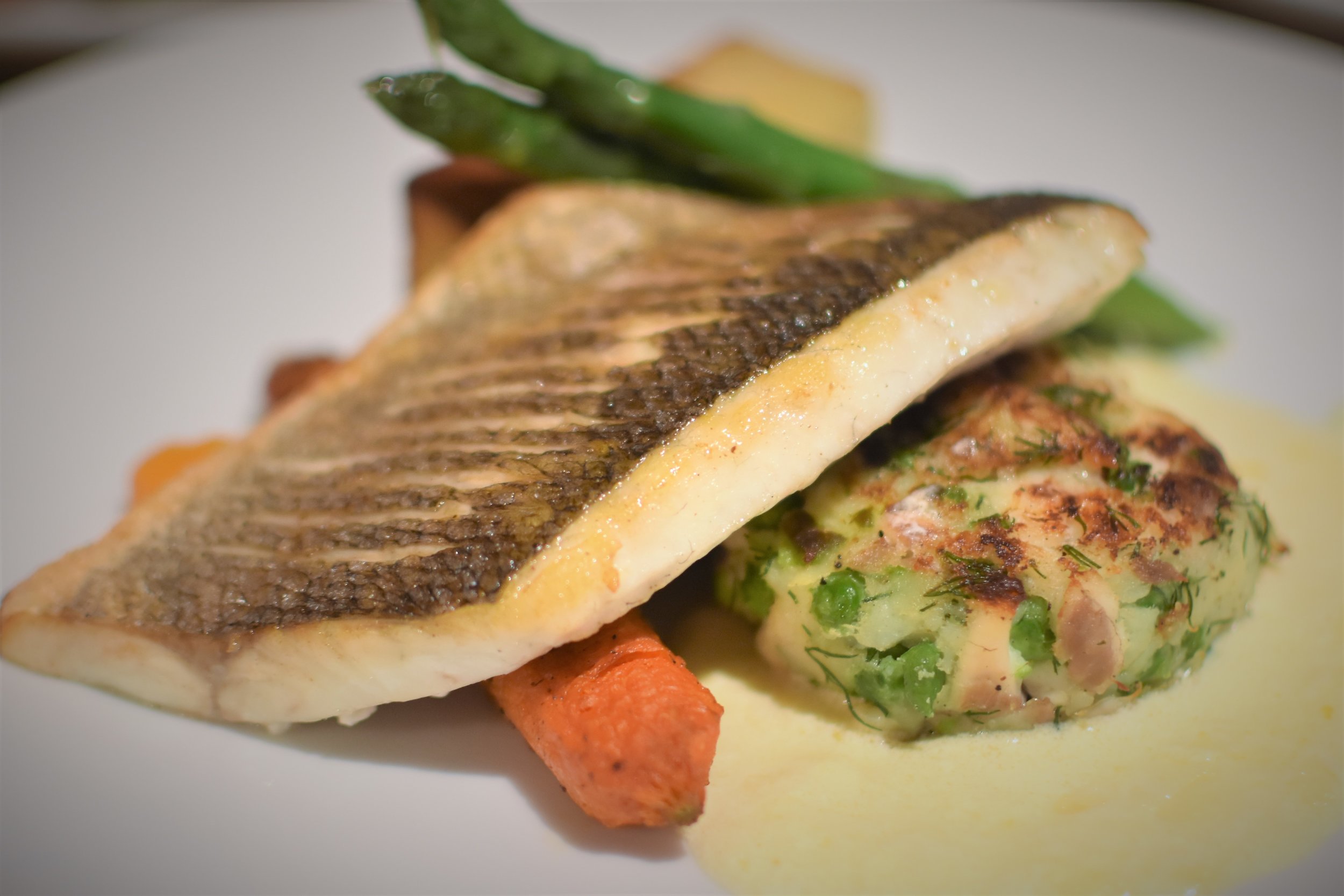 Sea bass main course