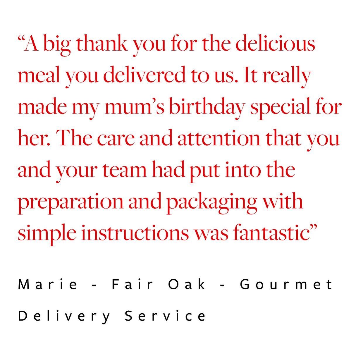 Another lovely review following our delivery service this weekend #privatechef #gourmetcatering #hampshirechef #dinnerparty #specialocassion #dorsetchef #dinnerparty #delivery #gourmetdining #homechef #delivery #hampshire #winchester #newforest