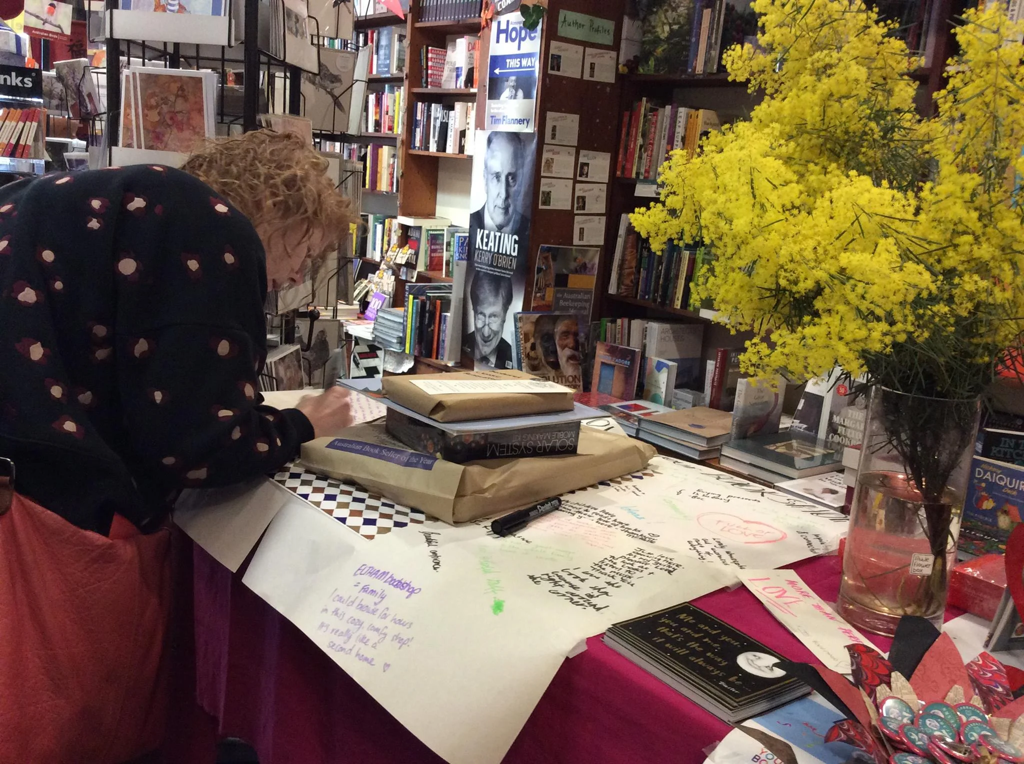 Eltham Bookshop。图片来自书店脸书