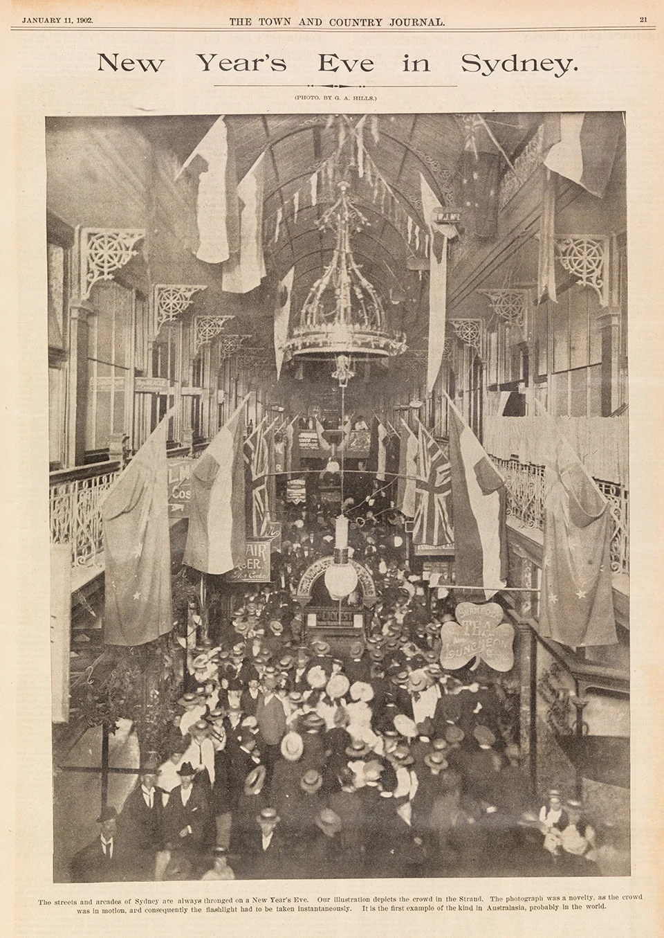 1902年1月11日报纸对新年跨年夜的报道