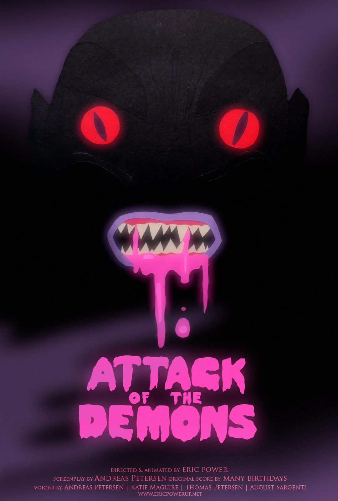 Attack of the demons 几个世纪以来,一个恶魔般的邪教组织,一直在策划让人类毁灭的计划。当科罗拉多地区一个小镇,被变异恶魔占领时,三位非猎魔人朋友,必须以自己的智慧从而阻止恶魔策划的世界末日。 片长: 72 分钟 国家: 美国 导演 :Eric Power *澳大利亚首映