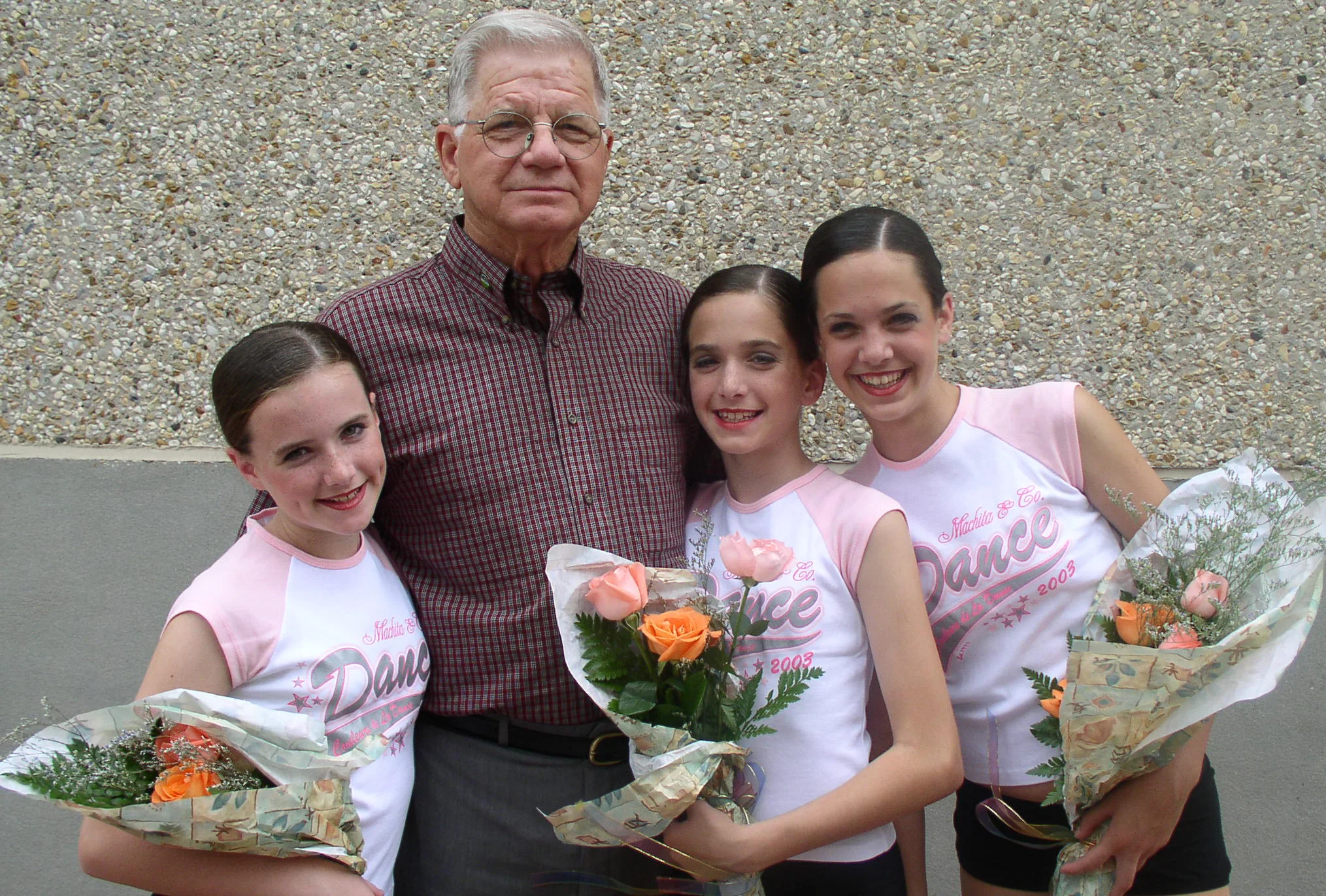 pe-paw and girls recital 2003.jpg