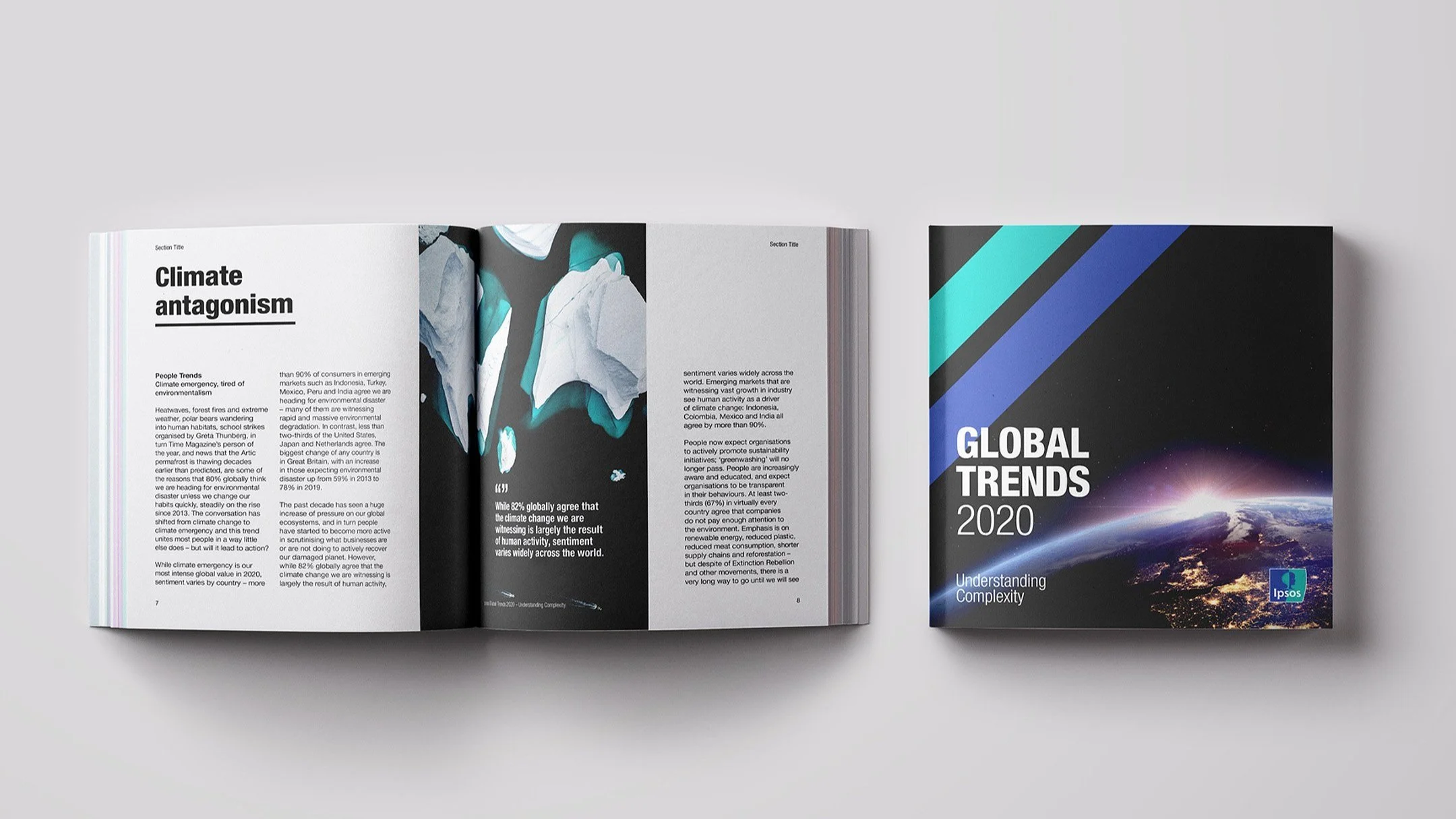  Solution  The desire to monetise content meant a far wider range of collateral was required beyond the main print report, website and data set. Deliverables extended to include an image library, interactive data portal, social media templates, works