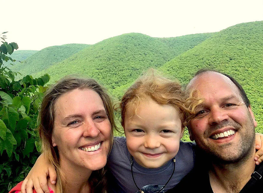 Elisabeth Weaver and Casey Spacht of Lancaster Farmacy with their son, Quehanna.