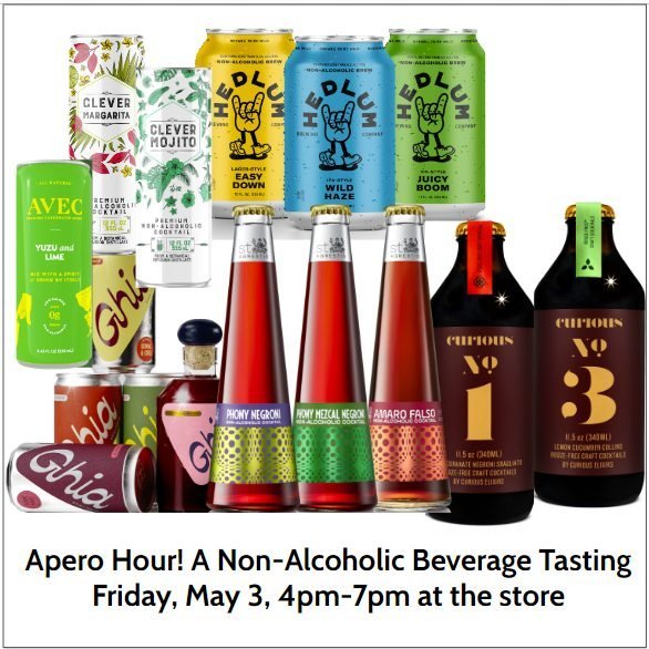 With warm weather here to stay, it&rsquo;s time to try some refreshing beverages that won&rsquo;t leave us hungover. Join us to sample a variety of NA beverages, including Clever, @drinkghia sodas, @collectiveartsbrooklyn, @hedlumbrewing, ⁠
and local