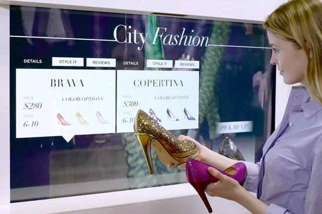 Interactive retail marketing shelf for shoes.jpg
