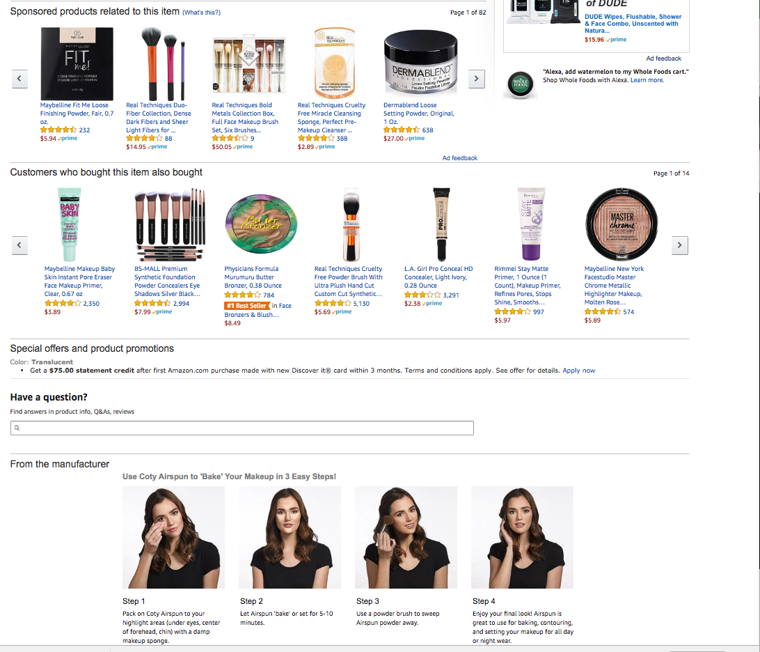 Cross-sell, how to videos, special offers