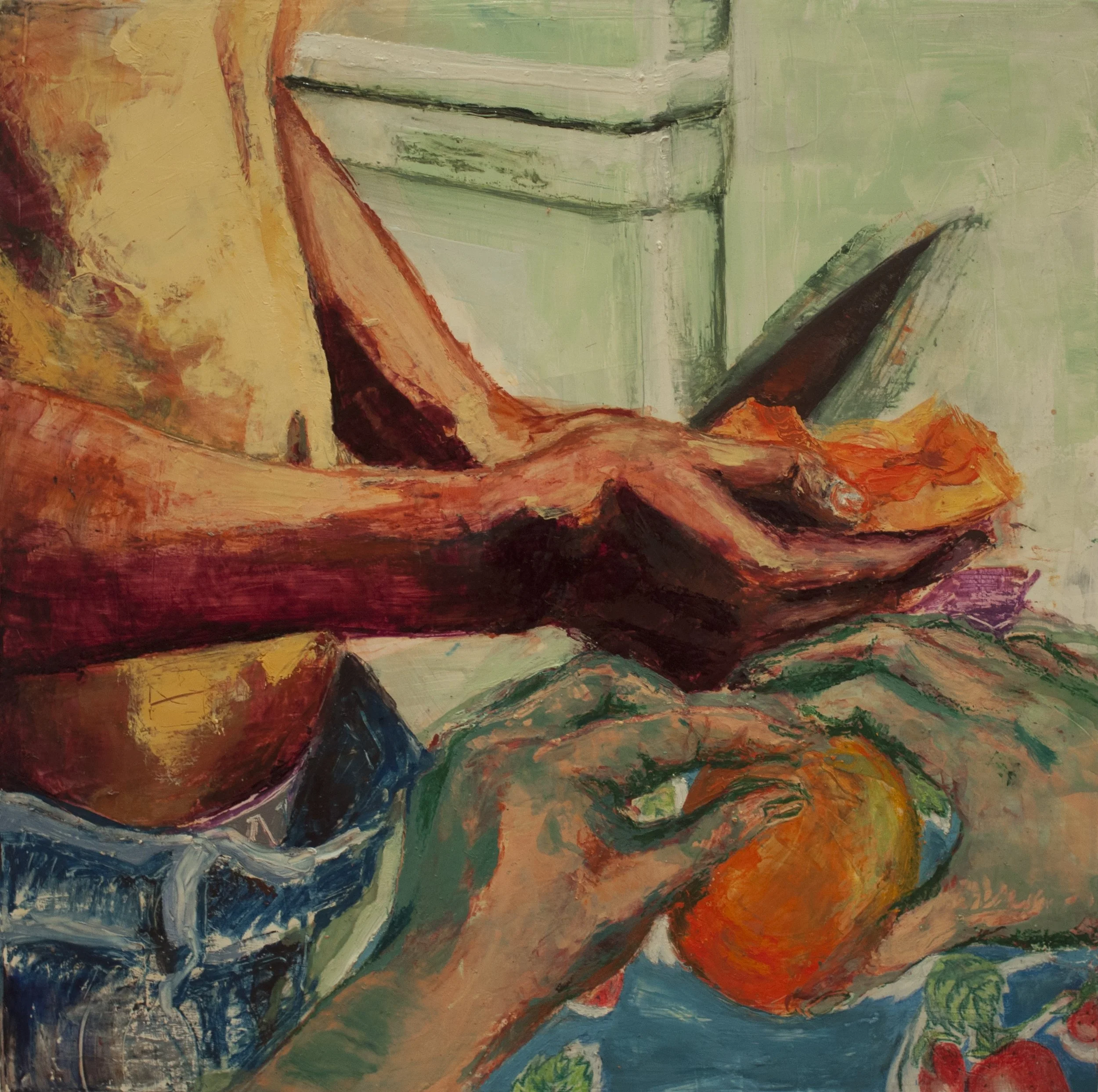 The Ritual (2018) Oil, Acrylic, Pastel and Colored Pencil on Panel, 16"x16"