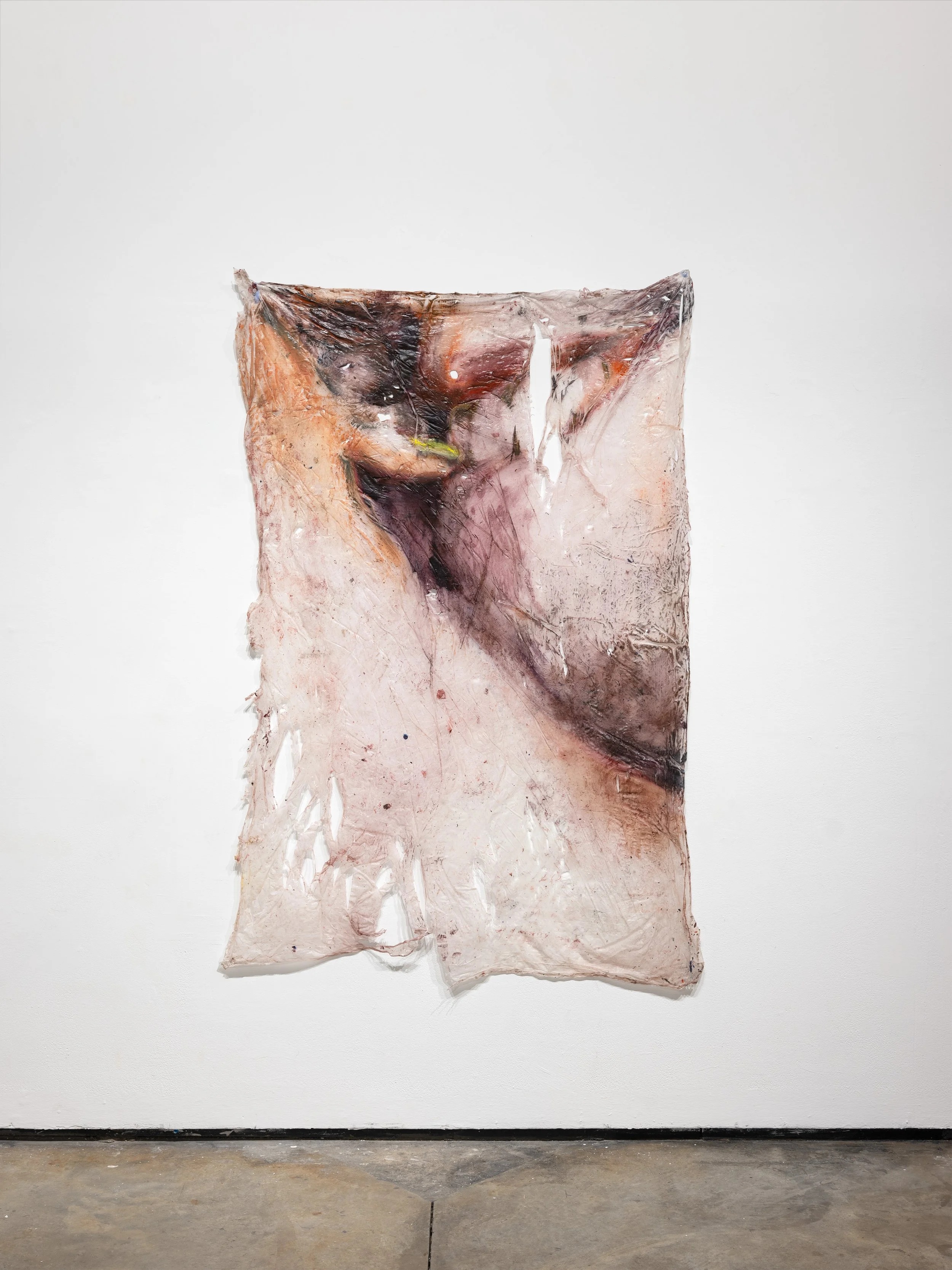 Floor Print II (2026) Oil and Acrylic on Synthetic Polymer Skin, 72”x49”