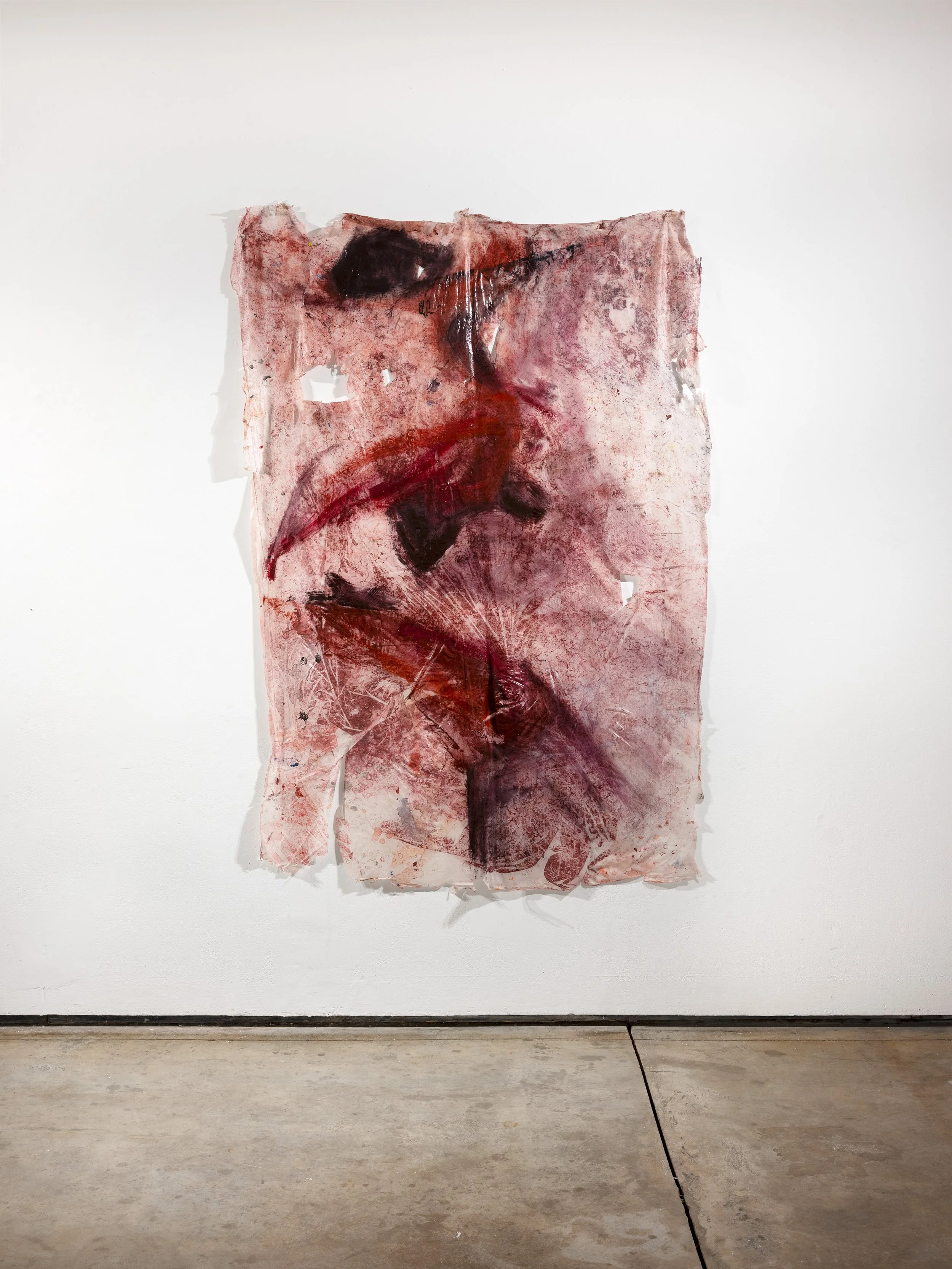 Bite (2026) Oil and Acrylic on Synthetic Polymer Skin, 72”x49”