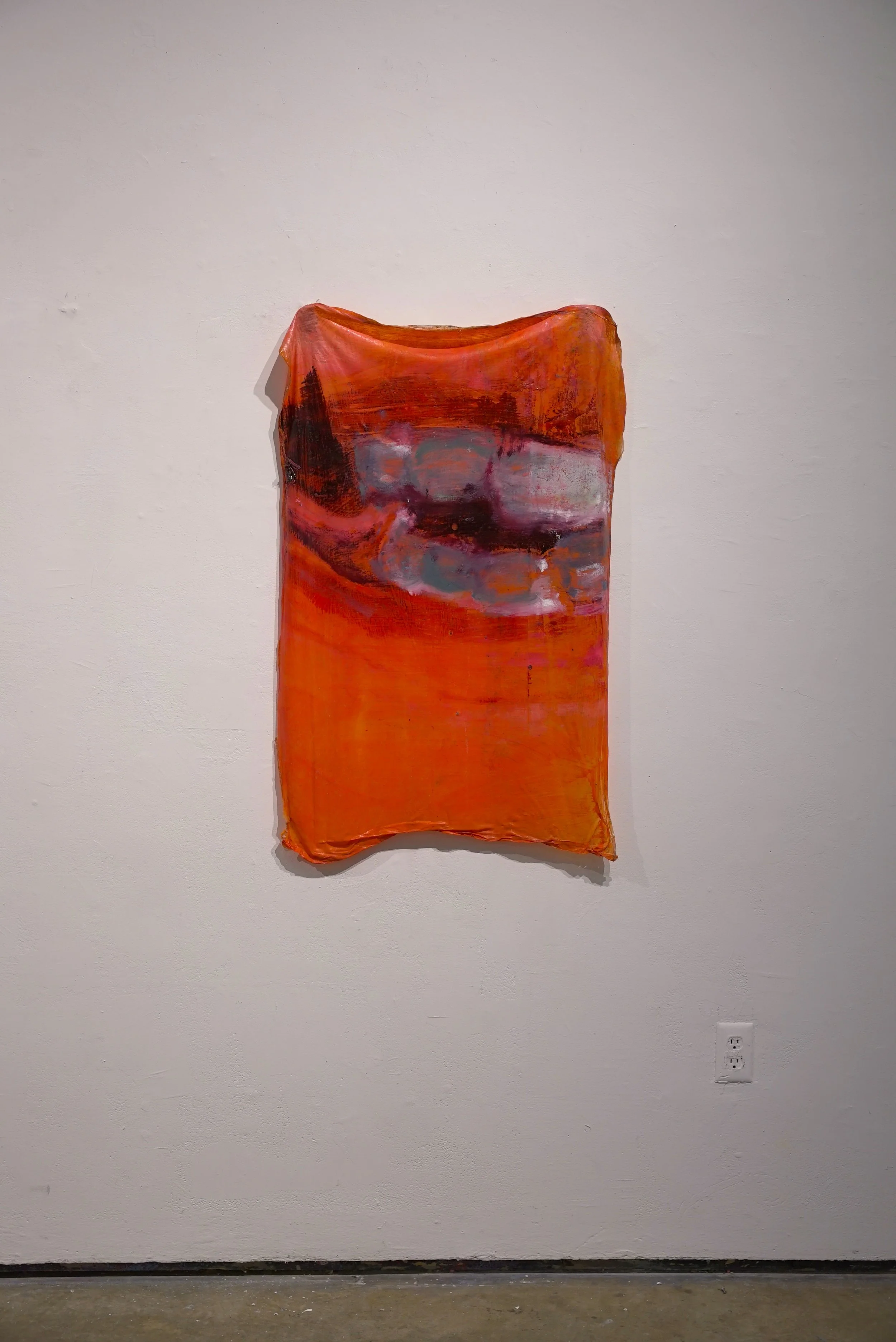 Cheek Bite (2026) Monotype on Sythnetic Polymer, 40"x24"