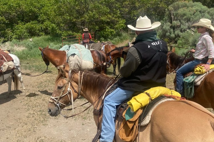 WARRIOR Pack Trip riders saddling up
