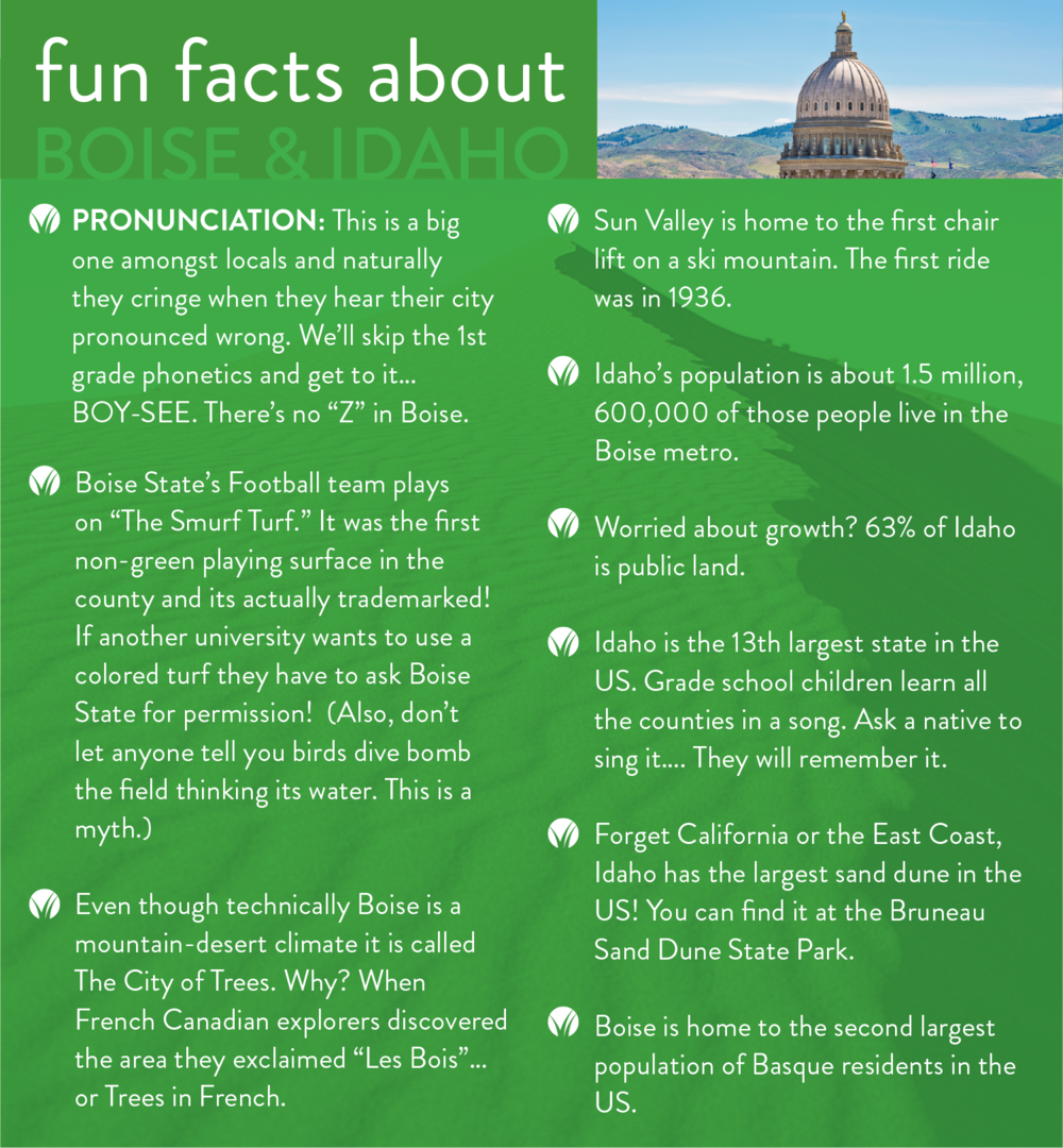Fun Facts Your Boise Relocation Guide