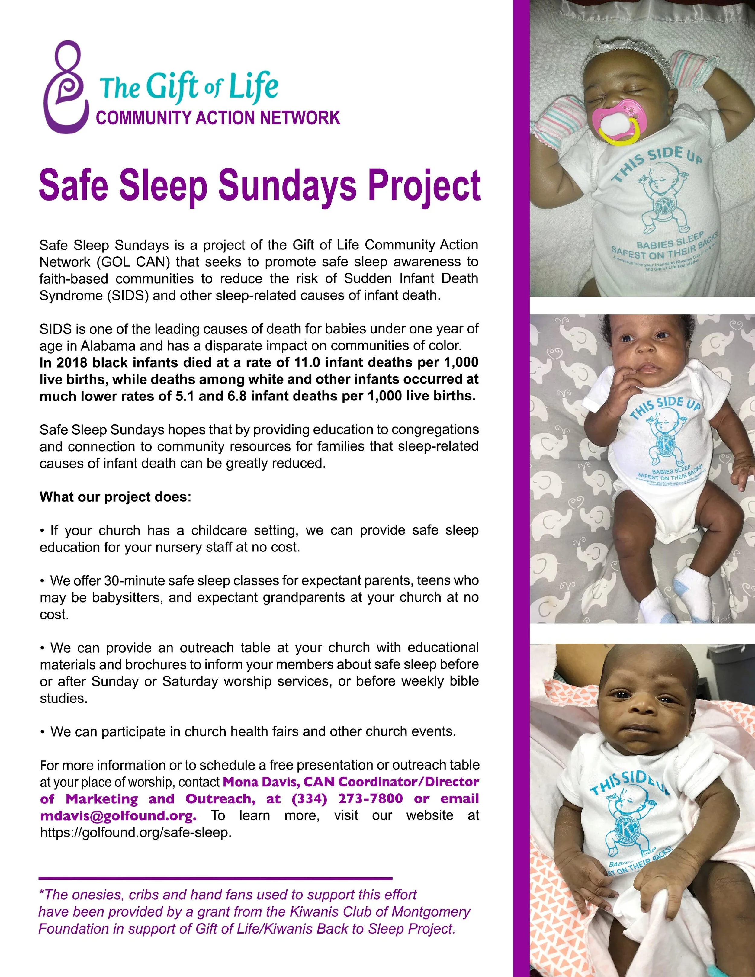 Safe Sleep — Gift of Life