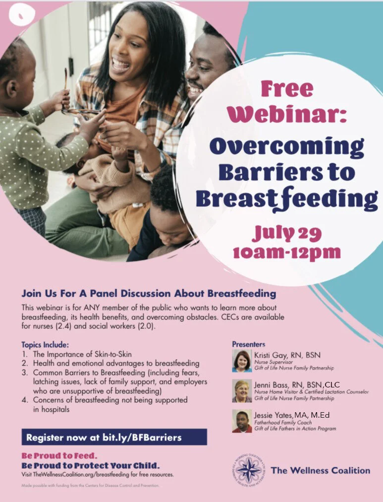 Gift of Life to Facilitate Free Workshop on Overcoming Barriers to Breastfeeding