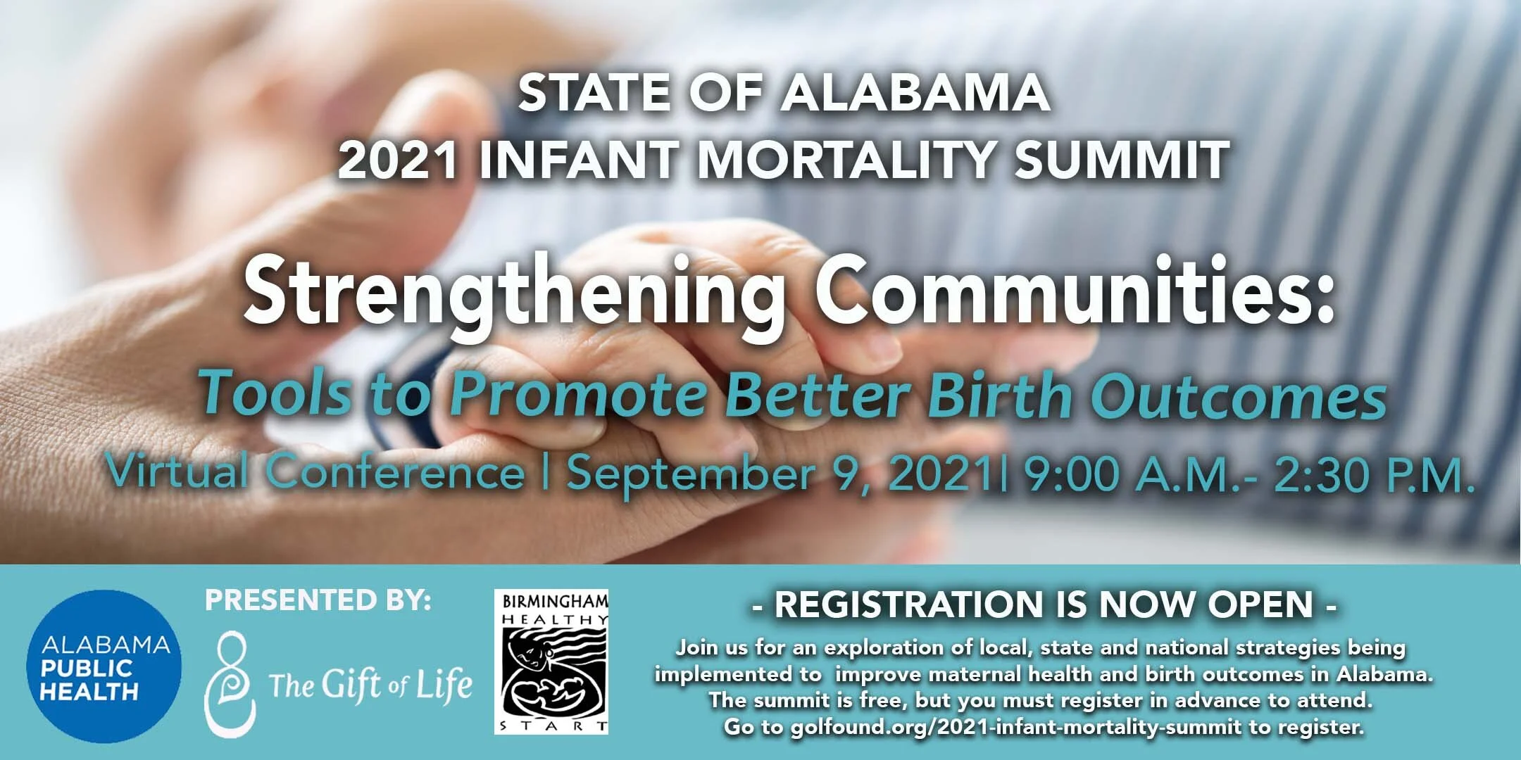 ADPH, Gift of Life Foundation and Birmingham Healthy Start to Present 2021 Infant Mortality Summit