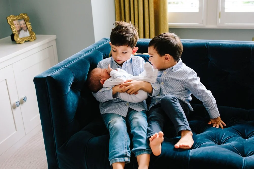 A relaxed in-home newborn photoshoot in Clapham | London family photographer