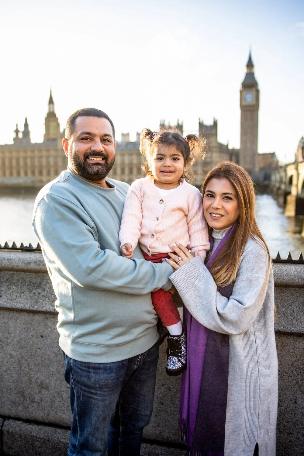 A Sunset Family Photoshoot on the Southbank | London Photography