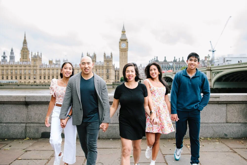 Family Photoshoot on the Thames by London Photographer