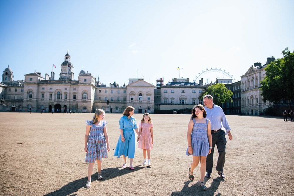 London Family Photoshoot at HorseGuards parade