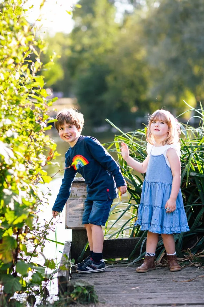 Notes from a Wandsworth Family Photographer: A Sunset Shoot on the Common (and One Very Memorable Splash)