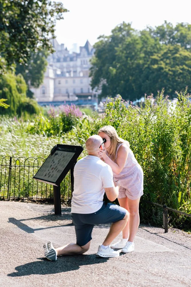 St James Park Proposal Photoshoot