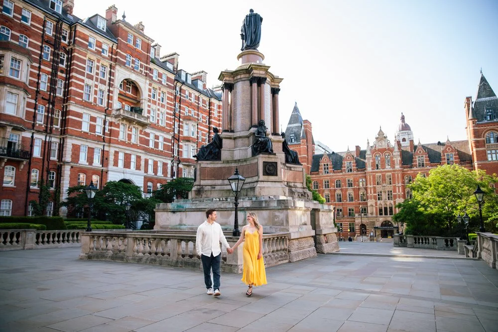 Kensington Engagement photoshoot by royal albert hall
