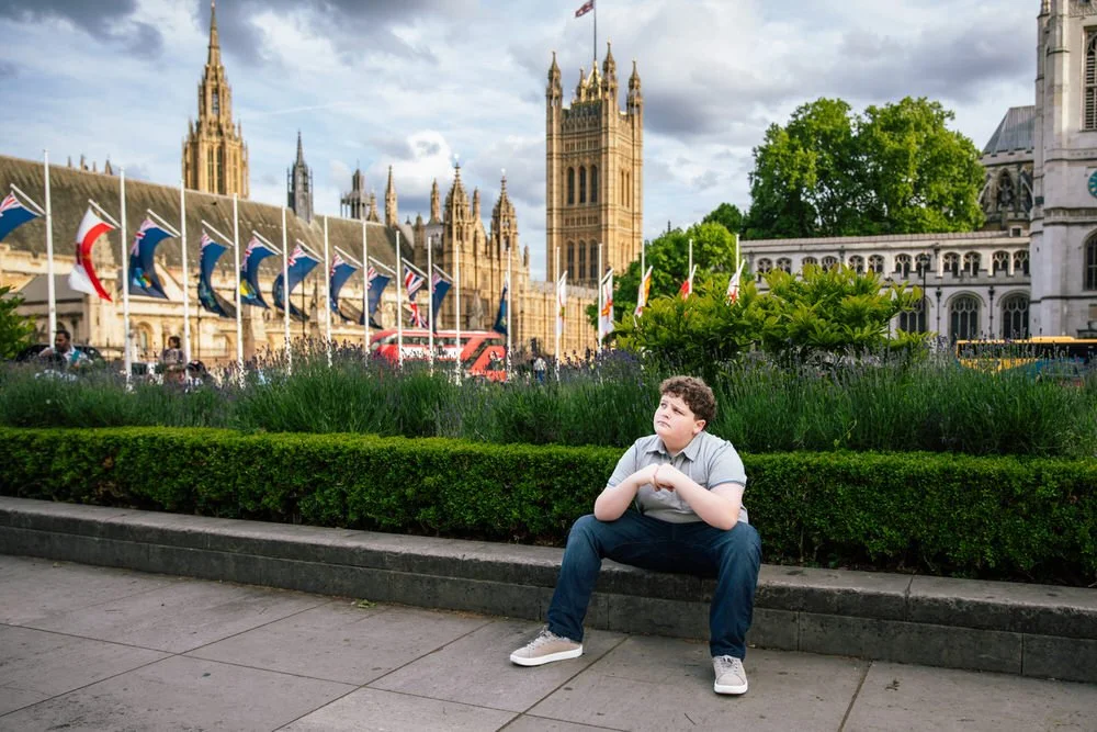 London Photoshoot in Westminster with a Family on Vacation