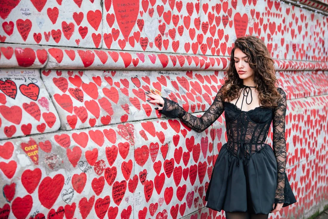 London Portrait Photoshoot by Covid Memorial on the SouthBank