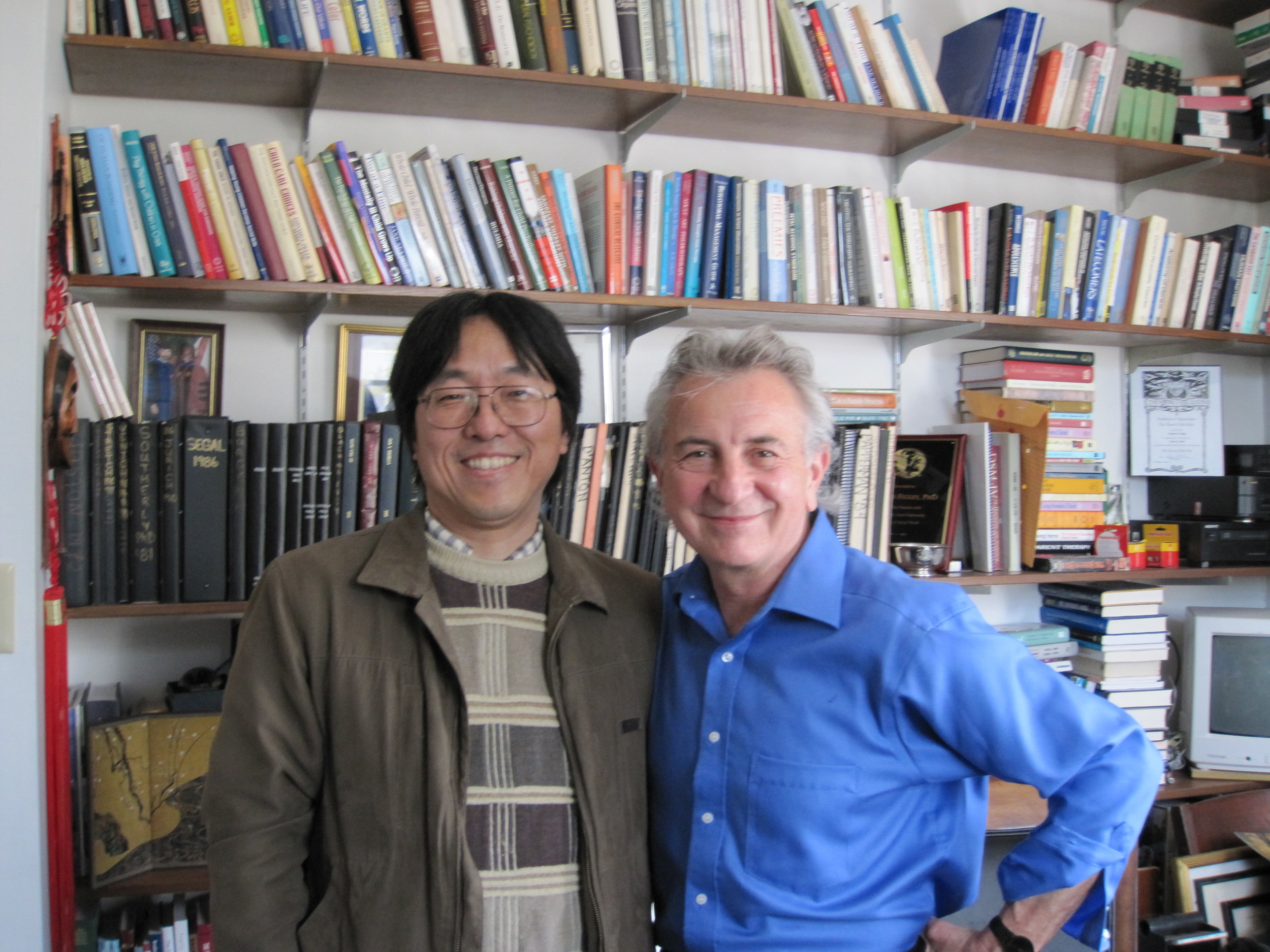 Professor Takashi Fujioka and Charles Figley