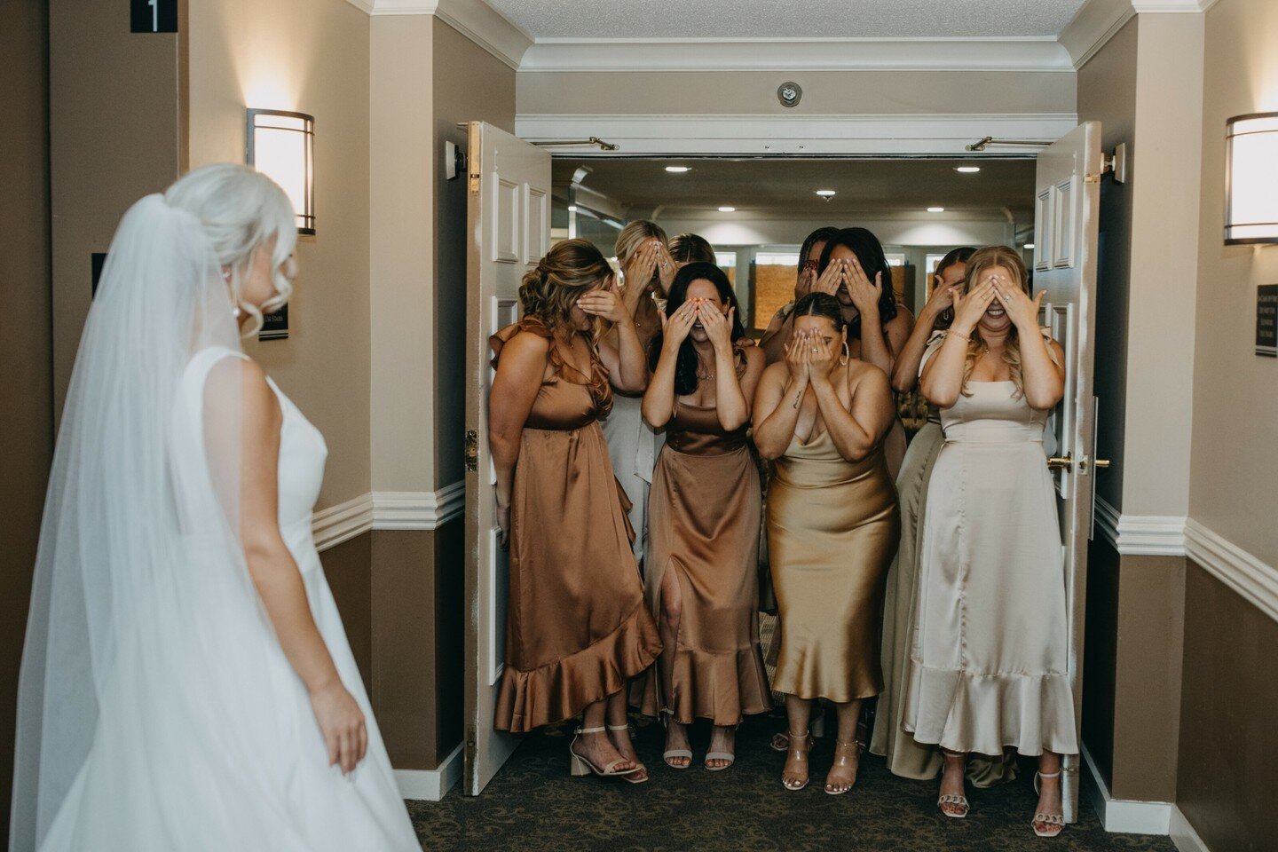 Do the first look with your bridesmaids! You won't regret it. AND when you do decide to do it, we will plan accordingly to make sure everyone in the bridal party will be photo ready so everyone feels confident and beautiful!

Makeup| #lhnartistHollie