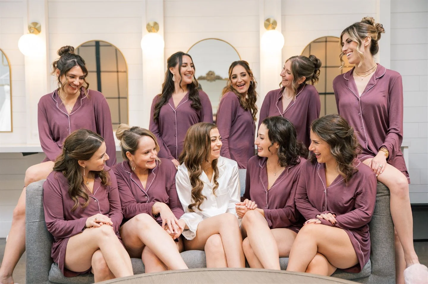 The glam room energy was high, and we were here for every second. From soft curls to chic buns, we made sure this crew was ready to celebrate from first look to dance floor. 💫

Hair: Bride (#LHNArtistNikki) + Bridesmaids (#LHNArtistPaula)

Planner: 