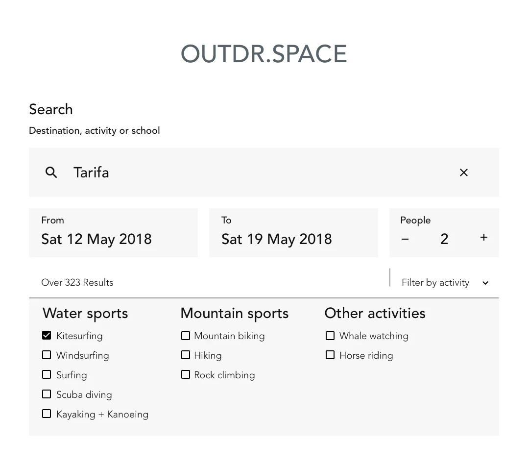β landing page wires
